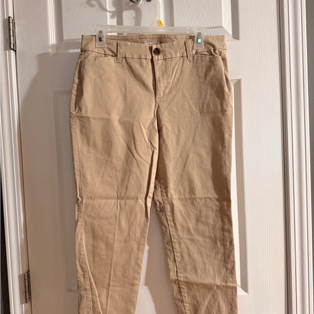 Old Navy Beige Skinny Chino Pants